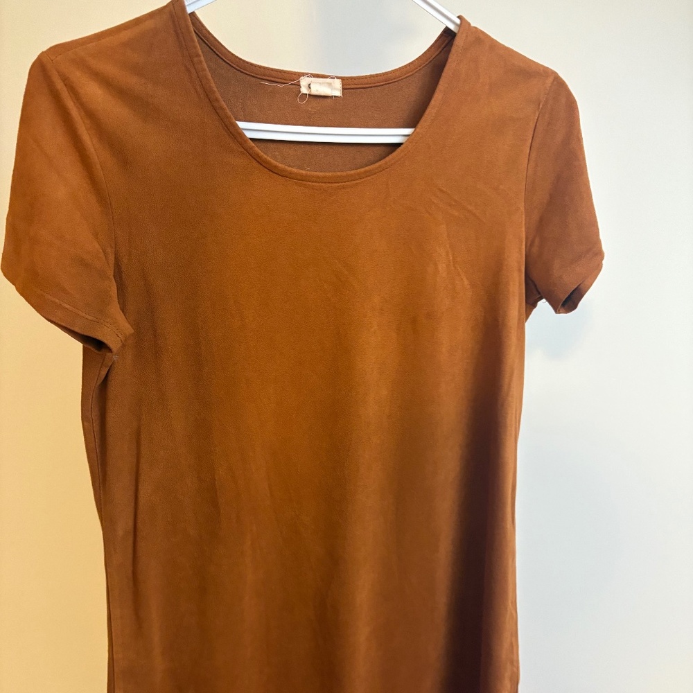 GARAGE dark orange dress - straight fit